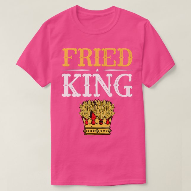 Camiseta Queda de batata frita (Frente do Design)
