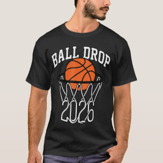 Camiseta Queda de Bola 2026 Basquete Ano Novo menino