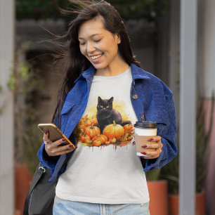 Camiseta Queda de Gato Negro