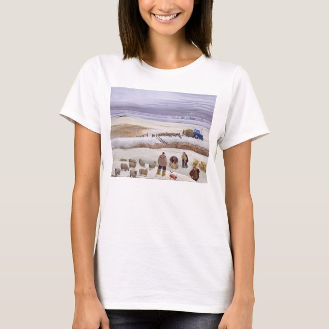 Camiseta Queda de neve do inverno (Frente)