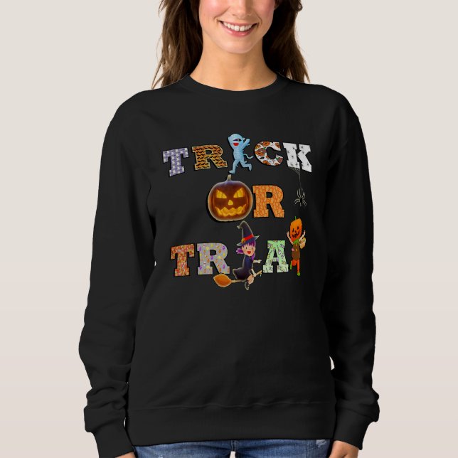 Camiseta Queda De Truque Ou Tratar O Halloween (Frente)