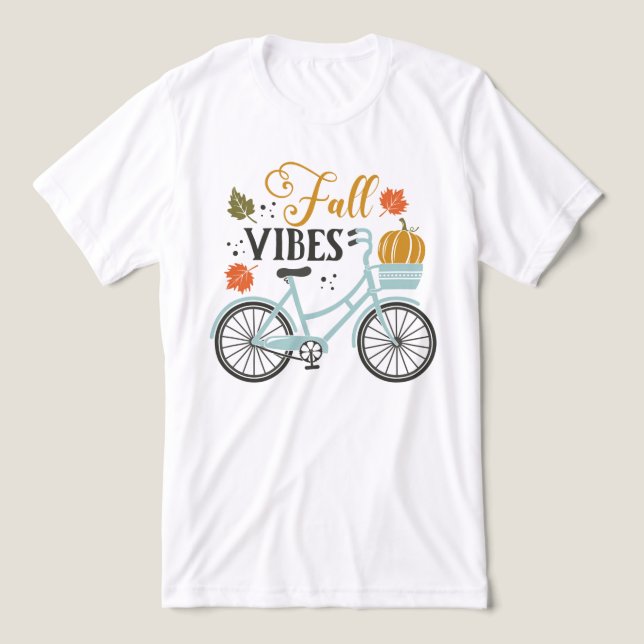 Camiseta Queda de Vibes por Bicicleta (Design frontal)