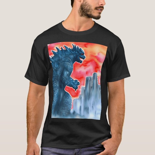 Camiseta Queda do ataque humanitário aos monstros (Frente)