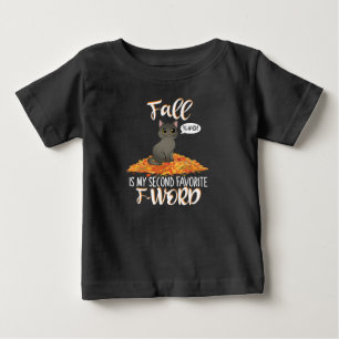Camiseta Queda é a minha segunda palavra F favorita - gato