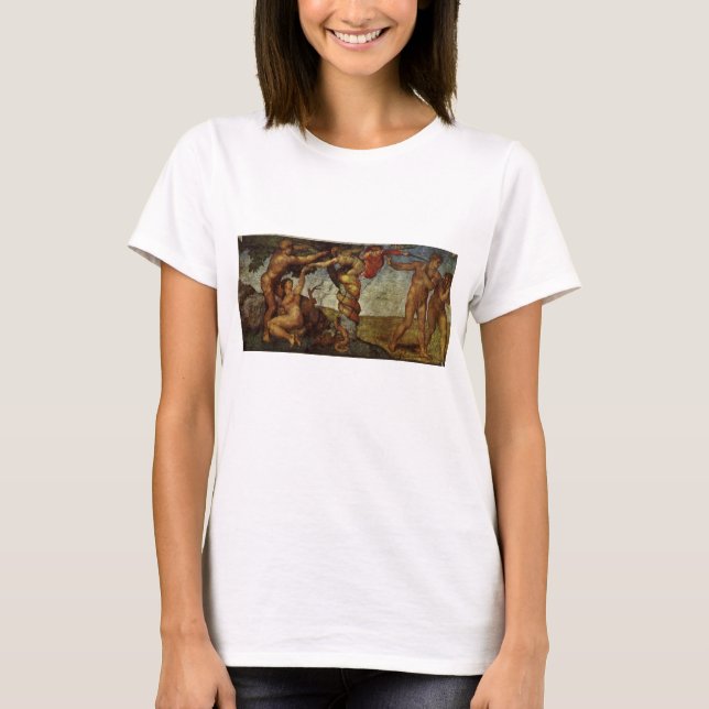 Camiseta Queda e expulsão de Michelangelo, Jardim do Éden (Frente)