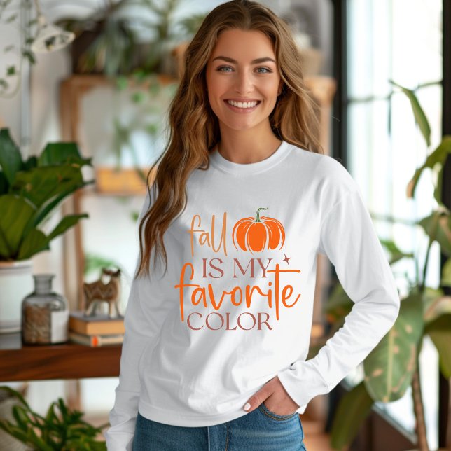 Camiseta Queda é minha cor favorita (Fall is my favorite color sweathirt)