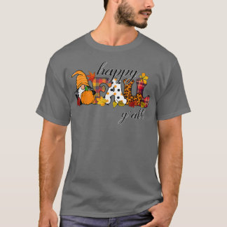 Camiseta Queda Feliz, vocês todos Gnomo Lover Pumpkin outon