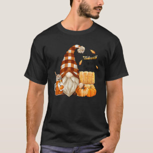Camiseta Queda Gnome Pumpkin Spice Tudo Bonito Gnomo Hal