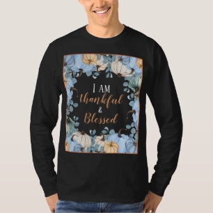 Camiseta Queda Graças e abençoada manga longa