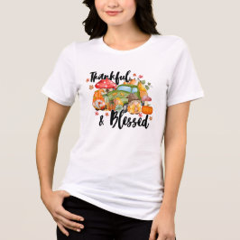 Camiseta Queda Graças e Abençoado outono