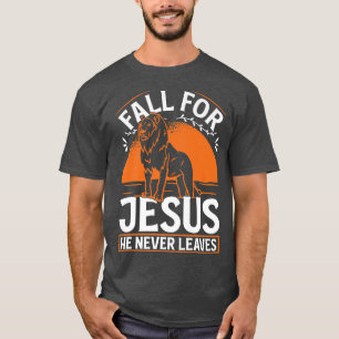 Camiseta Queda por Jesus... ele nunca deixa Deus do céu cru