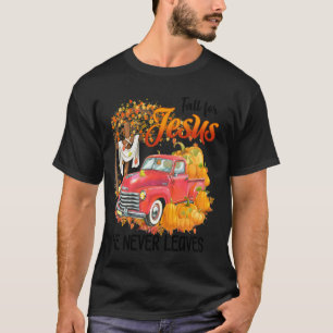 Camiseta Queda por Jesus Ele Nunca Sai Do Outono Cristão Pr