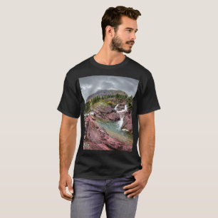 Camiseta Quedas de Redrock - parque nacional de geleira