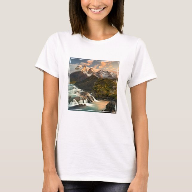 Camiseta Quedas | Escala de Salto — Patagonia Chile (Frente)