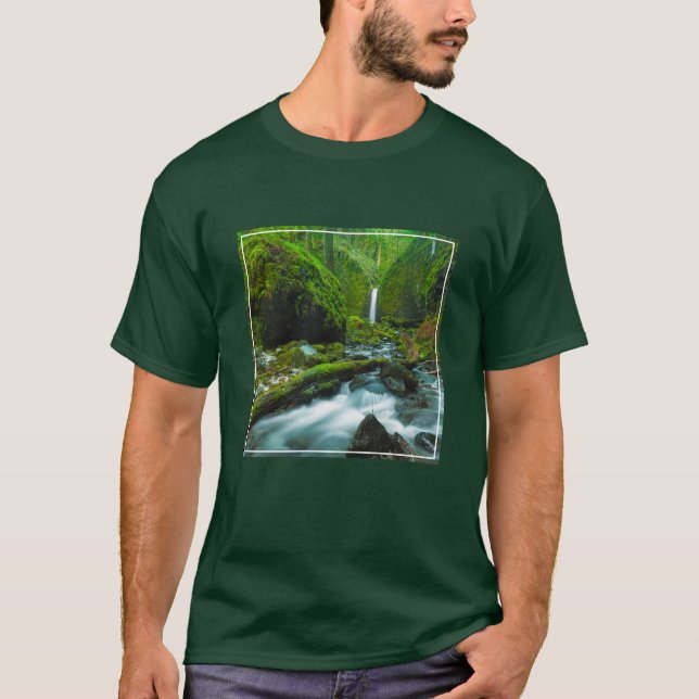 Camiseta Quedas | Grotto Falls, Oregon (Frente)