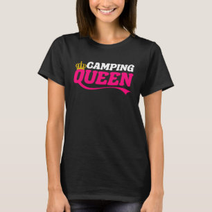 Camiseta Queen Caravan Camping Motorhome Women Camper Campi