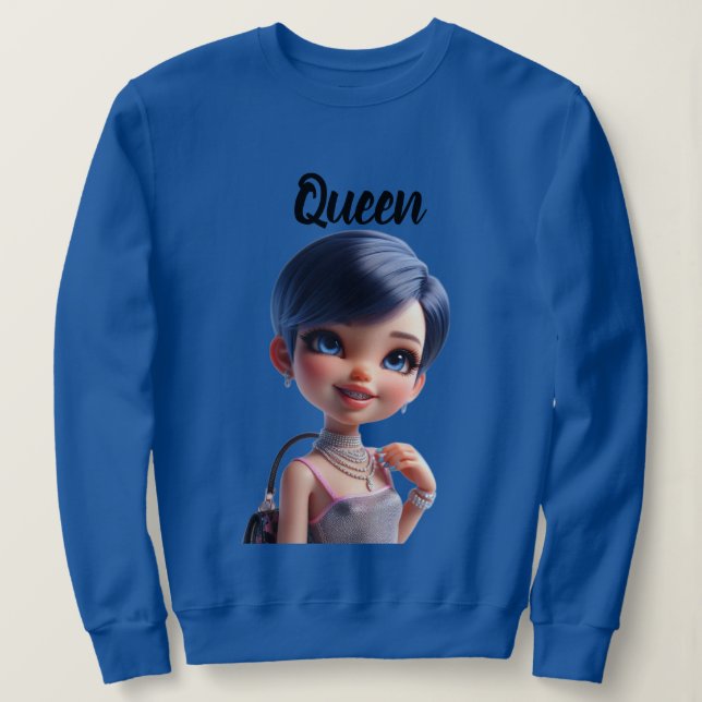 Camiseta Queen CHIBI DOLL (Frente do Design)