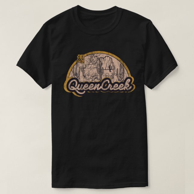 Camiseta Queen Creek, Arizona (Frente do Design)