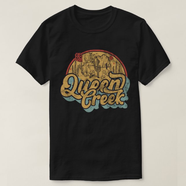 Camiseta Queen Creek, Arizona (Frente do Design)