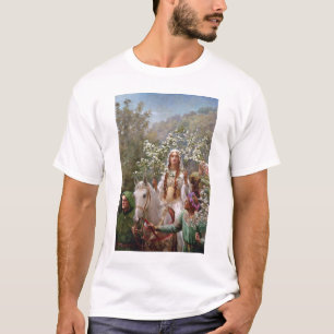 Camiseta Queen Guinevere's Maying c. 1900, por John Collier