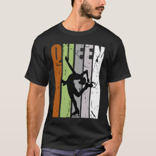 Camiseta Queen Ice Skating Birthday Silhouday Fan Skat Ice 