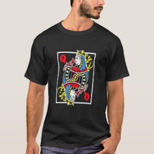 Camiseta Queen King Cards Bluffing Jogando Ordem de Ranking
