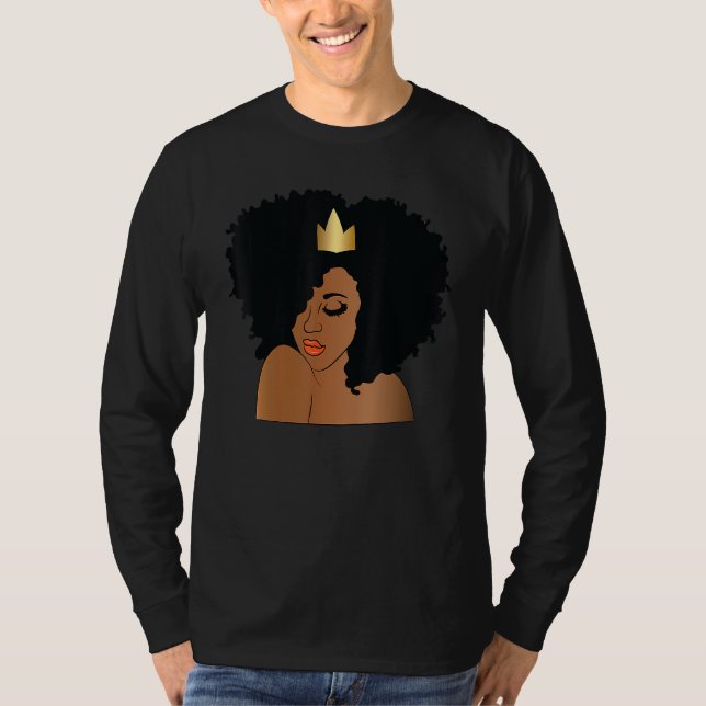 Camiseta Queen Melanin Black History Month African American (Frente)