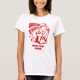 Camiseta Queen of Hearts Bride Tribe Friends