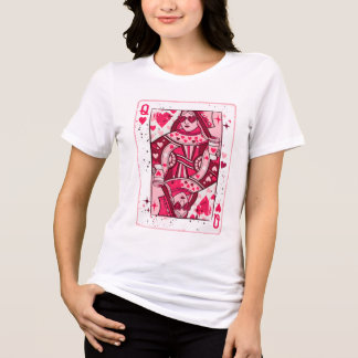 Camiseta Queen of Hearts PNG, Valentine Coffee Girl, Trendy