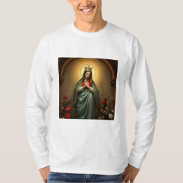 Camiseta Queen of Heaven Catholic Men's Long Sleeve Tee