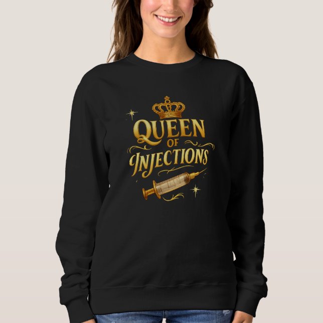 Camiseta queen of injections (Frente)