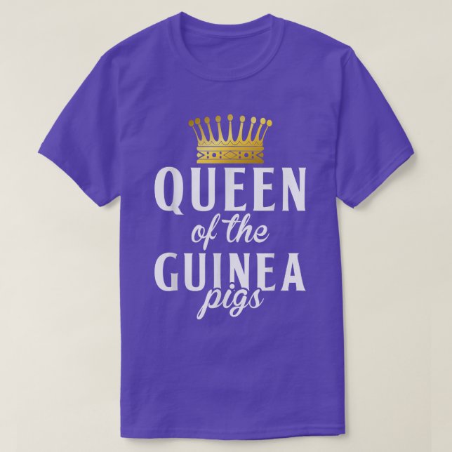 Camiseta Queen Of The Cute Guinea Pigs 5121  (Frente do Design)