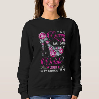 Camiseta Queens Are Born In October 2010 Queens 12 Birthday