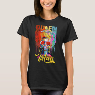 Camiseta Queens Foi Nascer No Aniversário De Maio Para A Ra