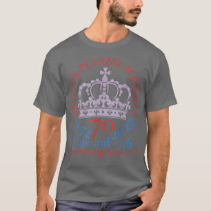 Camiseta Queen's jubilee 2022 tshirt,Queen platinum decorat