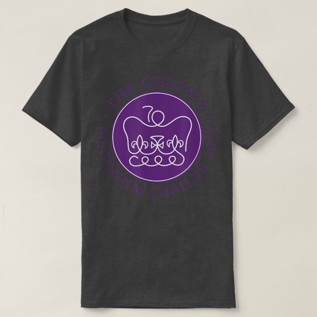 Camiseta Queens Platinum Jubilee 70 Anos (Frente do Design)