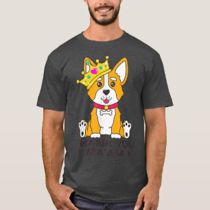 Camiseta Queens Platinum Jubilee 70 anos Engraçado Corgi Ca