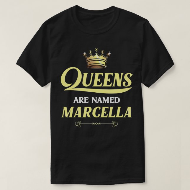 Camiseta Queens São Chamados MarCELLA Gift Personalizado En (Frente do Design)