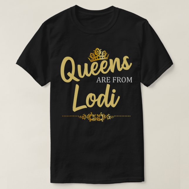 Camiseta Queens São Da LODI NJ NEW JERSEY Funny Home Root (Frente do Design)