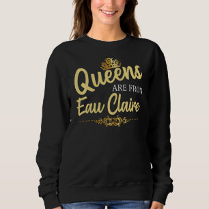 Camiseta Queens São De Eau Claire Wi Wisconsin Engraçado Ro