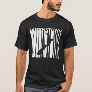 Camiseta Queenstown, Nova Zelândia, Ilhas do Sul - Retro Vi
