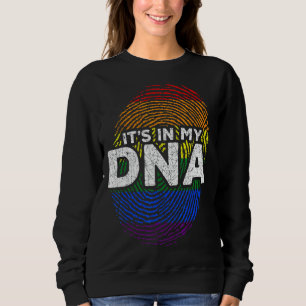 Camiseta Queer Está No Meu Dna Arco-Íris Orgulho gay Mês L