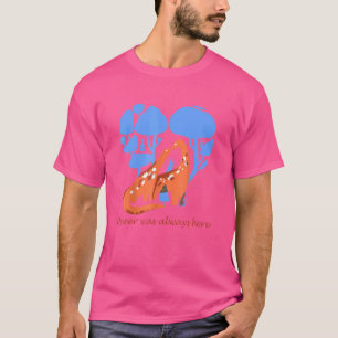 Camiseta Queer Estava Sempre Aqui Dinossauro Lgbt Gay 1