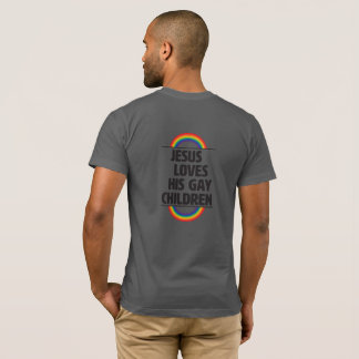 Camiseta Queer Faith Jesus ama seus filhos Gay