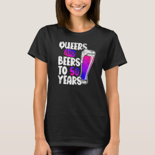 Camiseta Queers and Beers to 50 Anos Orgulho Bissexual 50º