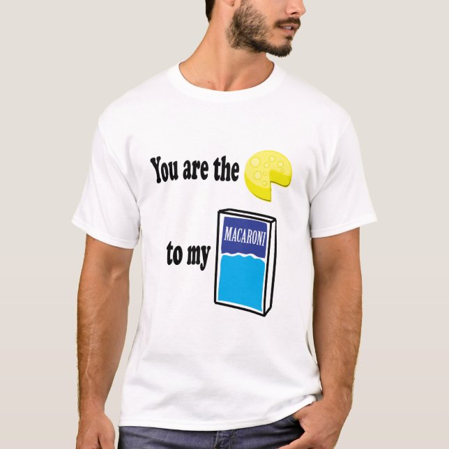 Camiseta Queijo a meu macarrão (Frente)