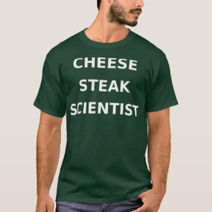 Camiseta Queijo Bife Cientista Funny Gag Philadelphia