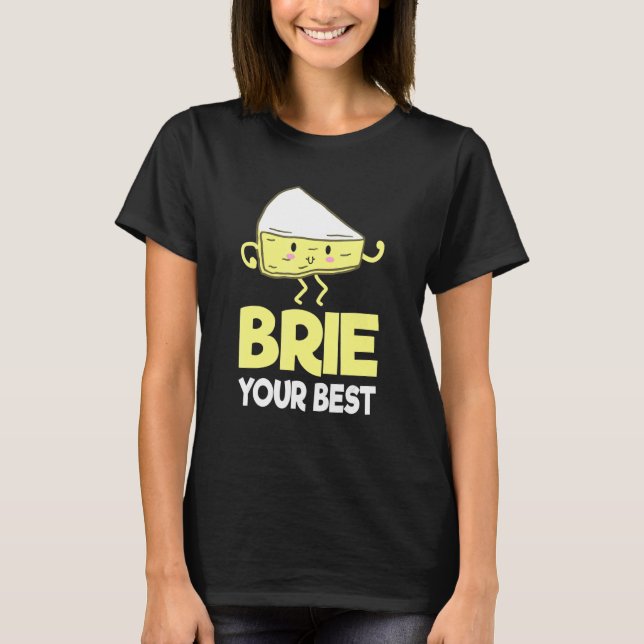 Camiseta Queijo Brito, Queijo, Queijo, Queijo, Comida Pun (Frente)