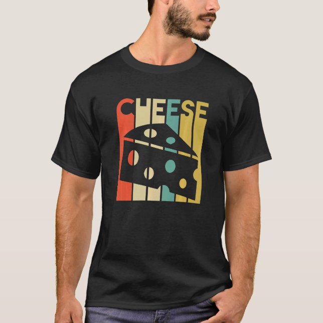Camiseta Queijo Cheddar Queijo Legal Retro Vintage (Frente)