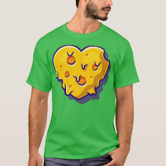 Camiseta Queijo Com Amor Derretido Cartoon